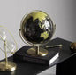 Elegant Rotating Atlas Globe – 27cm Height (Gold & Black Design)