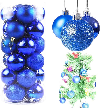 24PCS Christmas Balls Decoration Set – 4cm