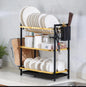 3 tier Metallic dish rack