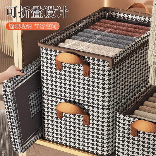 Fabric Organizer with a Cover / Storage basket