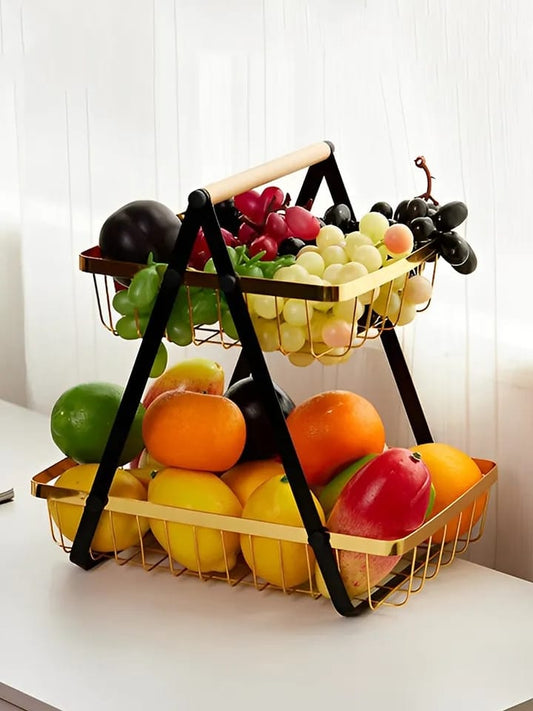 2 Tier Countertop Fruit Basket, fruit organizer. Detachable