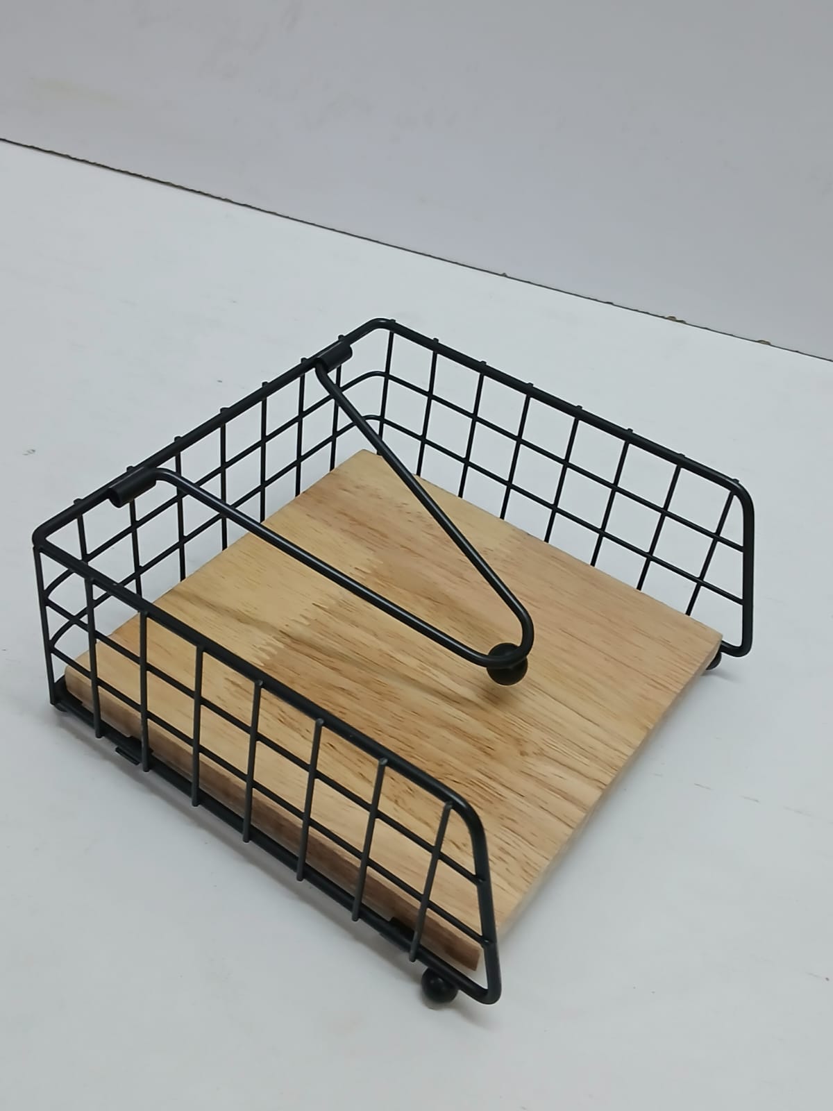 Elegant Metal & Wood Napkin/serviette Holder