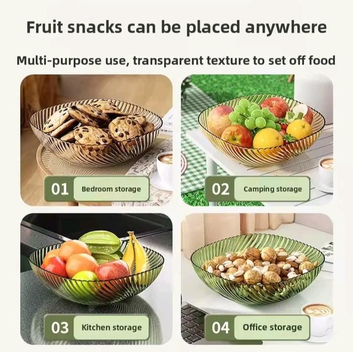 High-Quality Acrylic Fruit & Salad Bowl