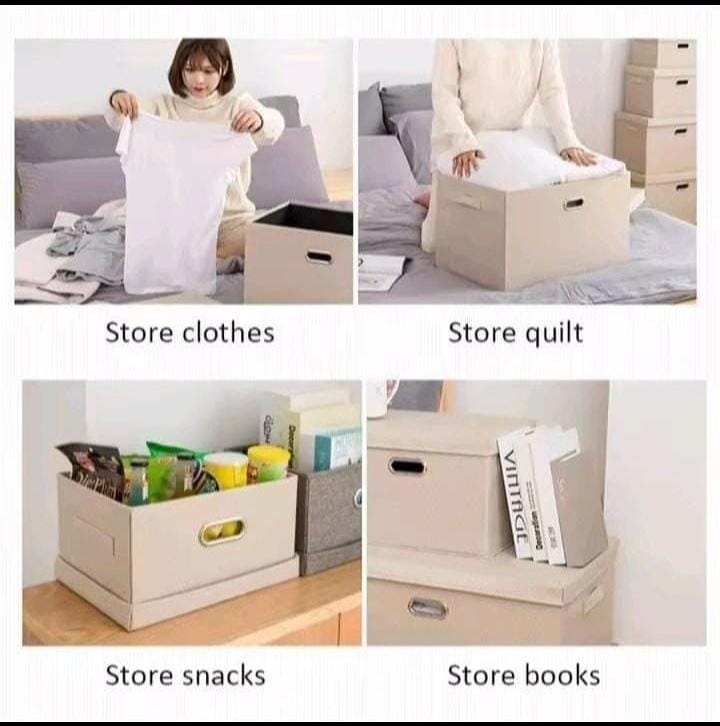 Foldable Storage Box with Lid