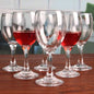 6-Piece Wine Glass Set.Classic Stemmed Glassware for Red, White & Rosé