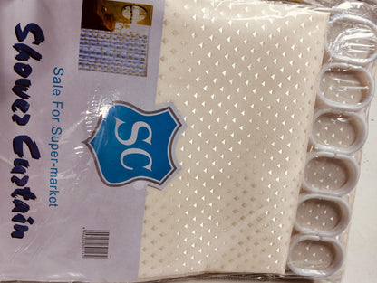 Waterproof Shower Curtain – Stylish, Durable & Easy to Clean(Dotted)