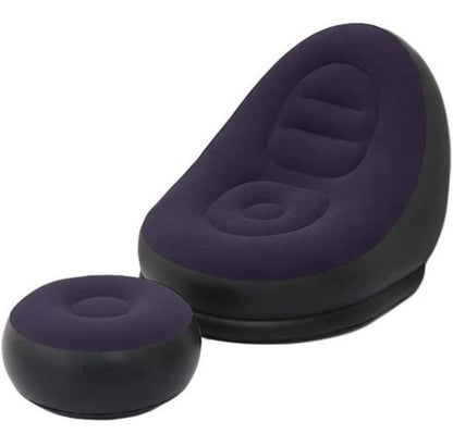 Inflatable Seat with Foot Rest & Manual Pump