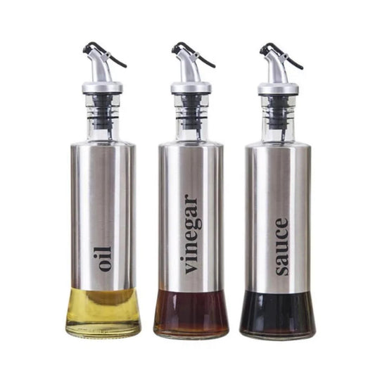 Stainless Steel Oil & Vinegar Dispenser Bottles