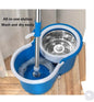 Rotating spin mop  and cleaning bucket