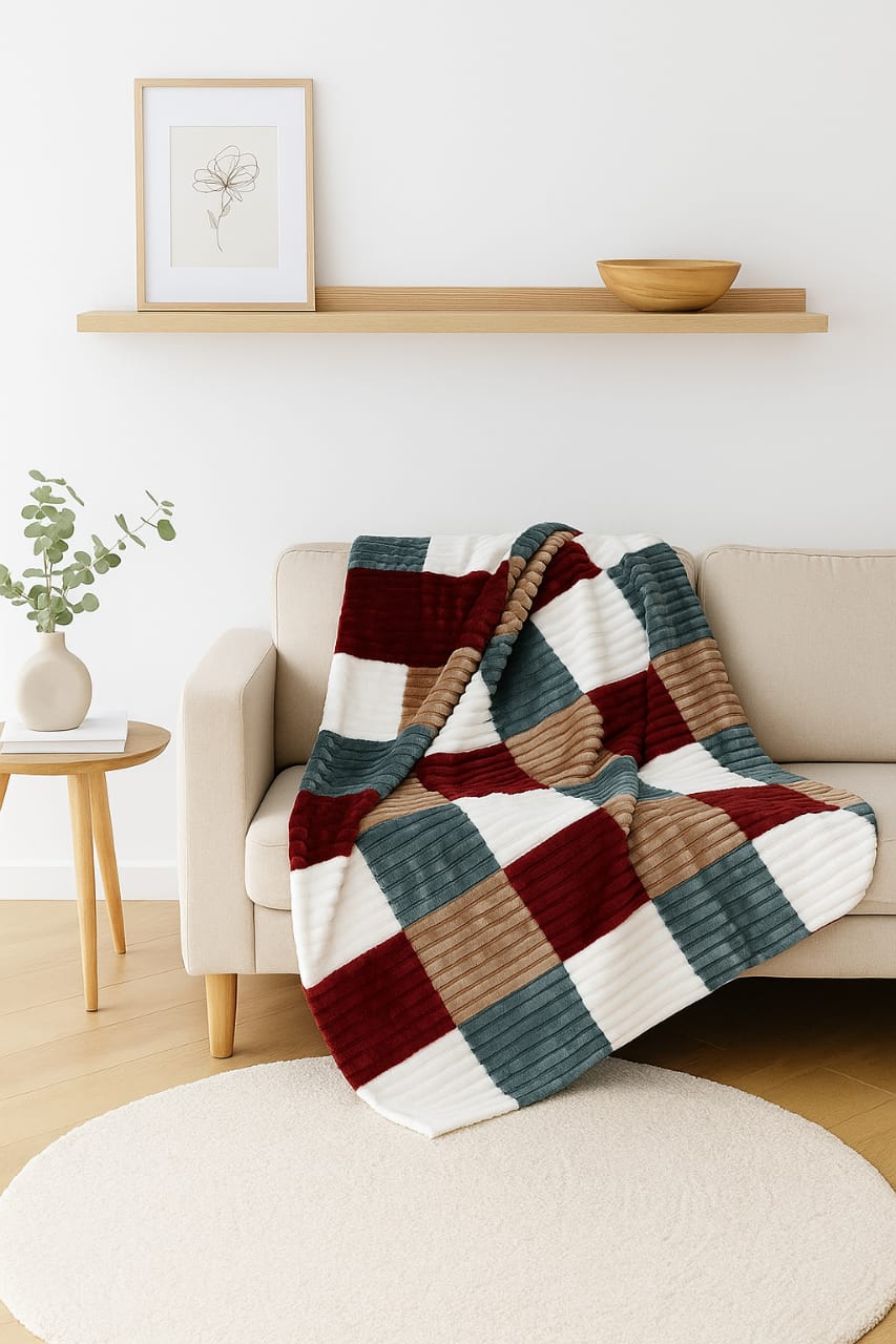 Pattern Fleece Blanket – Ultra Soft & Cozy(6by6)