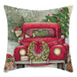 Christmas Themed Linen Throw Pillow Covers (45×45cm)