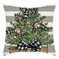 Christmas Themed Linen Throw Pillow Covers (45×45cm)