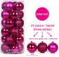 24PCS Christmas Balls Decoration Set – 4cm