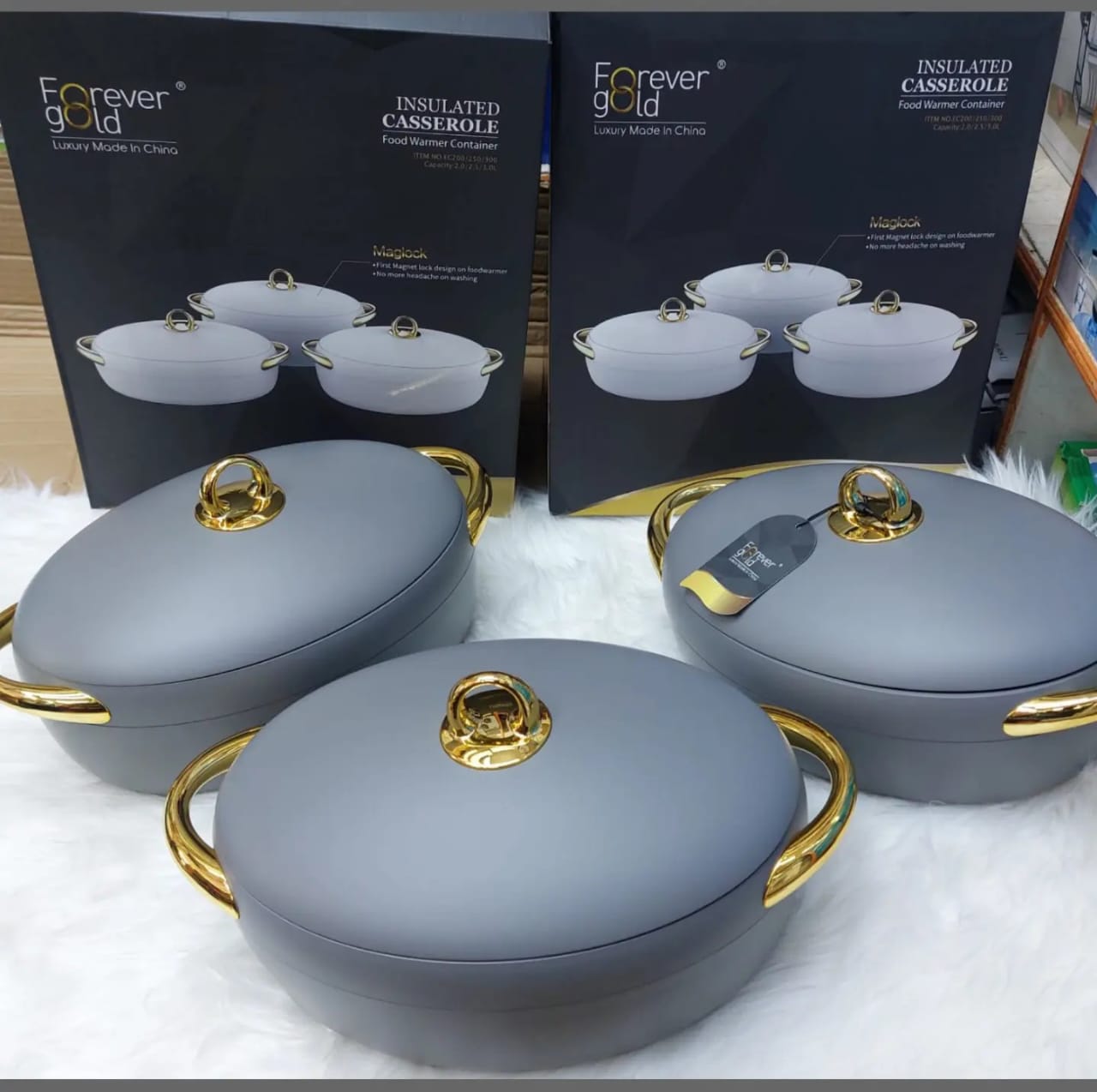 3-Piece Premium Insulated Hotpot Set serveware