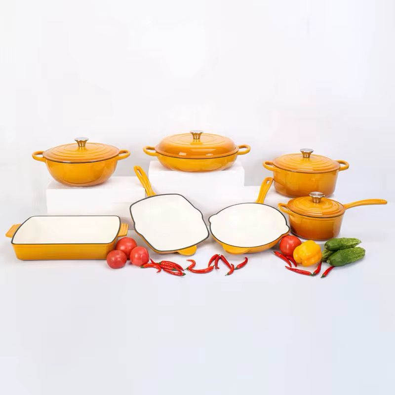Enamel Cast Iron Cookware – Heavy-Duty, Stylish & Multi-Functional
