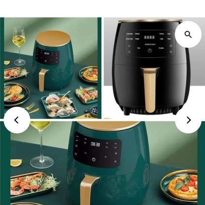 Silver Crest Air Fryer 6L – Non-Stick, Adjustable Time & Temp | Healthy Cooking