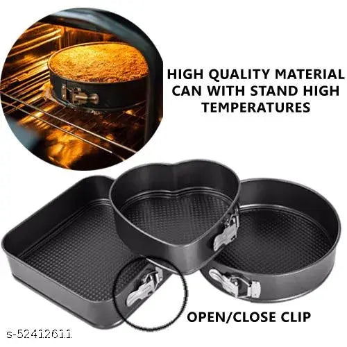 Baking Trays/Set of 3 Cake Moulds