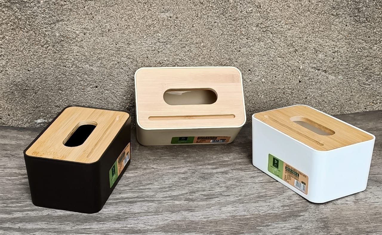 Premium Bamboo Tissue Box Cover – Eco-Friendly & Stylish Tissue Holder