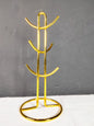 Gold Stainless Steel Cup Holder – Elegant & Durable Drinkware Organizer