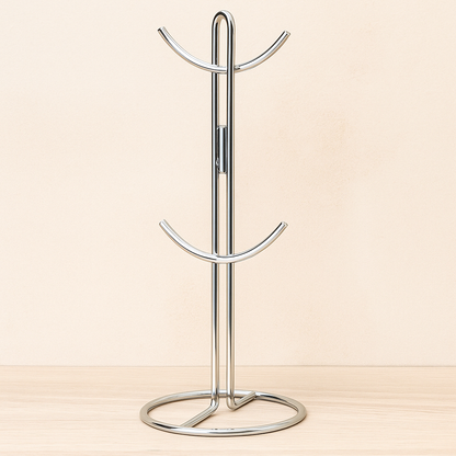 Gold Stainless Steel Cup Holder – Elegant & Durable Drinkware Organizer