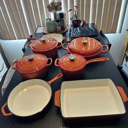 Enamel Cast Iron Cookware – Heavy-Duty, Stylish & Multi-Functional