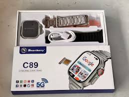 Smart Watch C89 5G – 4GB RAM, 64GB Storage, 1.86" Titanium Screen, Android 9.0, Bluetooth 5.0, SIM Card Support