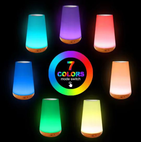 13 Colour Rechargeable LED Night Light with Remote – Customizable Mood Lamp