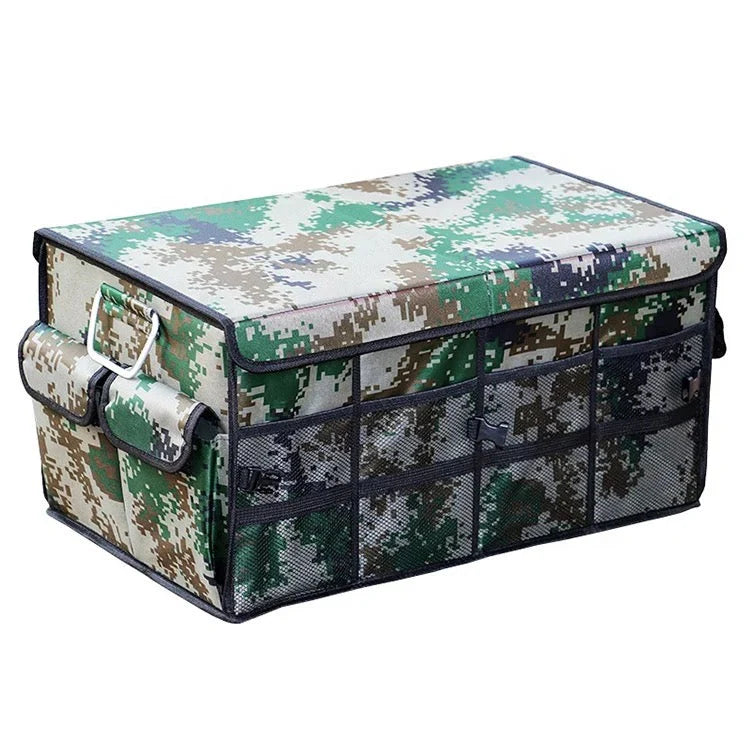 Foldable Car Boot Organizer with Lid – Waterproof, Heavy-Duty  quality Fabric