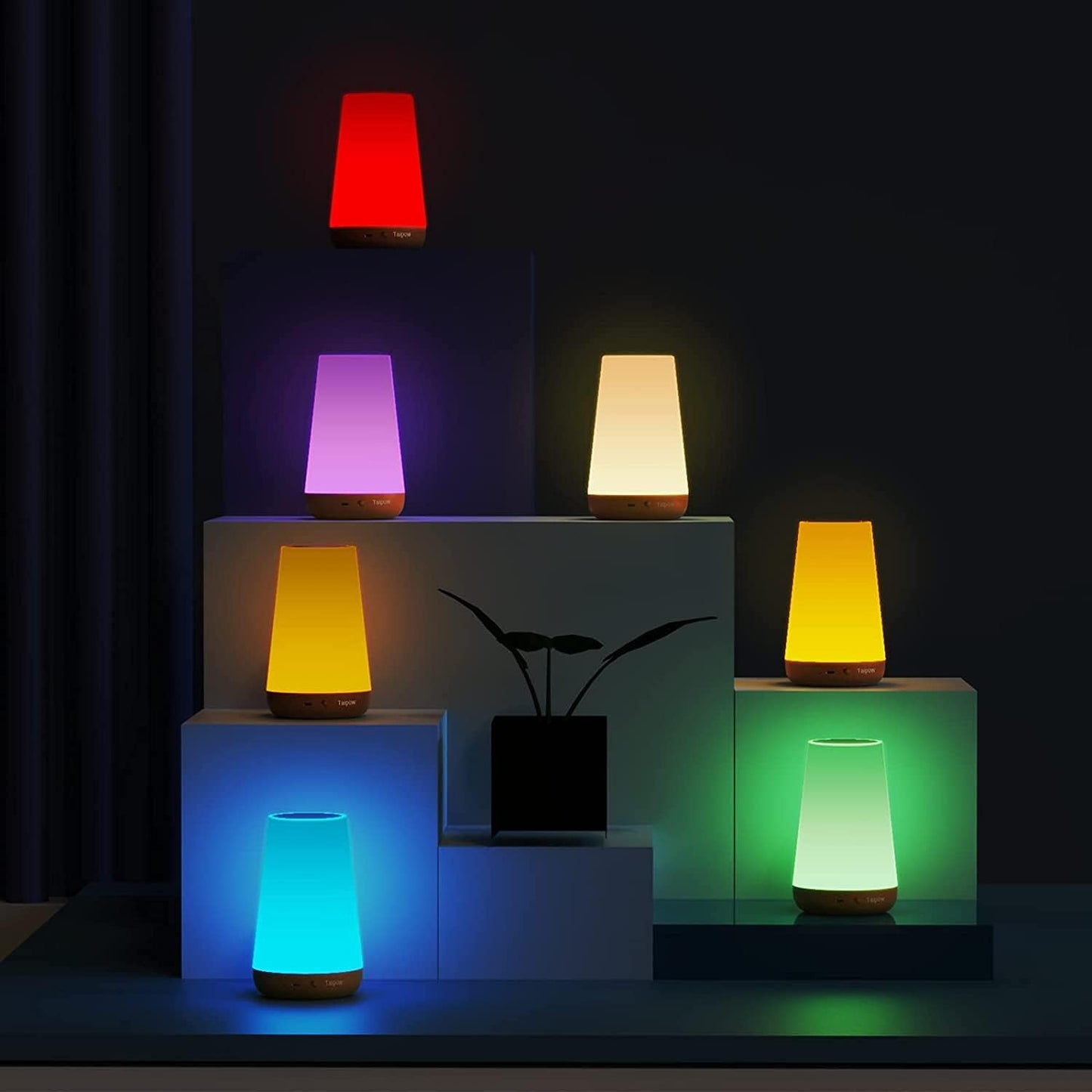 13 Colour Rechargeable LED Night Light with Remote – Customizable Mood Lamp
