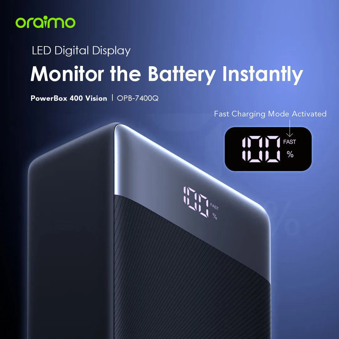 Oraimo PowerBox 400 Vision 40000mAh Power Bank