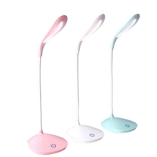 Rechargeable LED Study Lamp with Touch Control – Eye-Caring, Foldable & 360° Adjustable