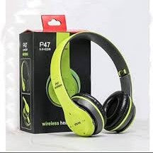 P47 Wireless Bluetooth Headphones with Mic – Foldable Over-Ear Headset for Music, Calls & Travel