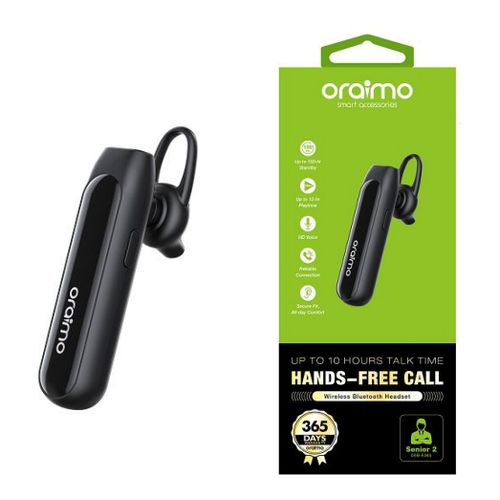 Oraimo  In-Ear Bluetooth Headset (Senior 2). Hands-Free Call Oeb-E38s