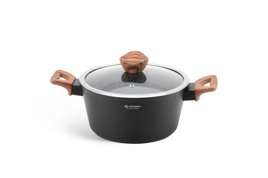 15-Piece Edenberg Cookware Set – Black