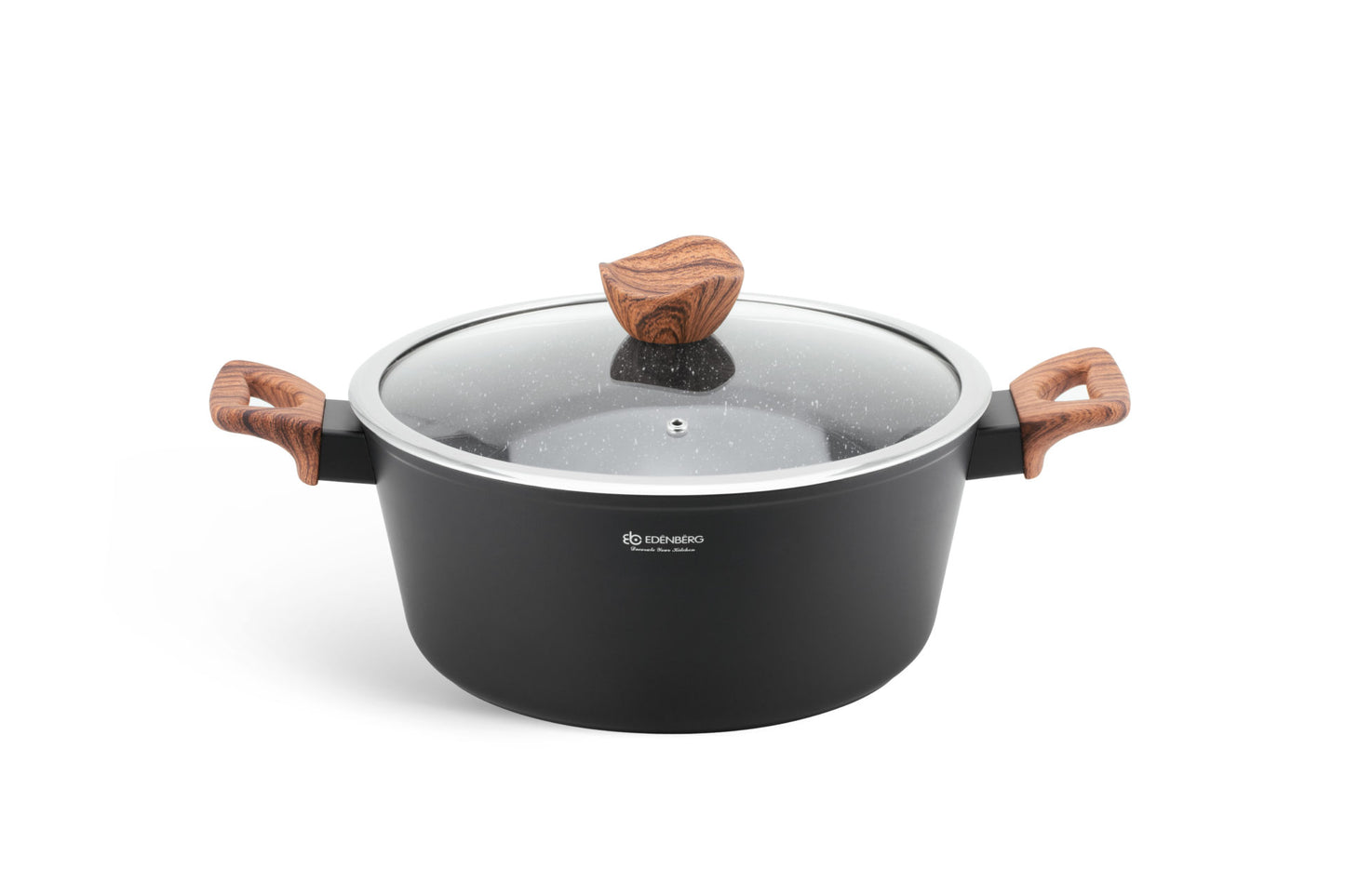 15-Piece Edenberg Cookware Set – Black