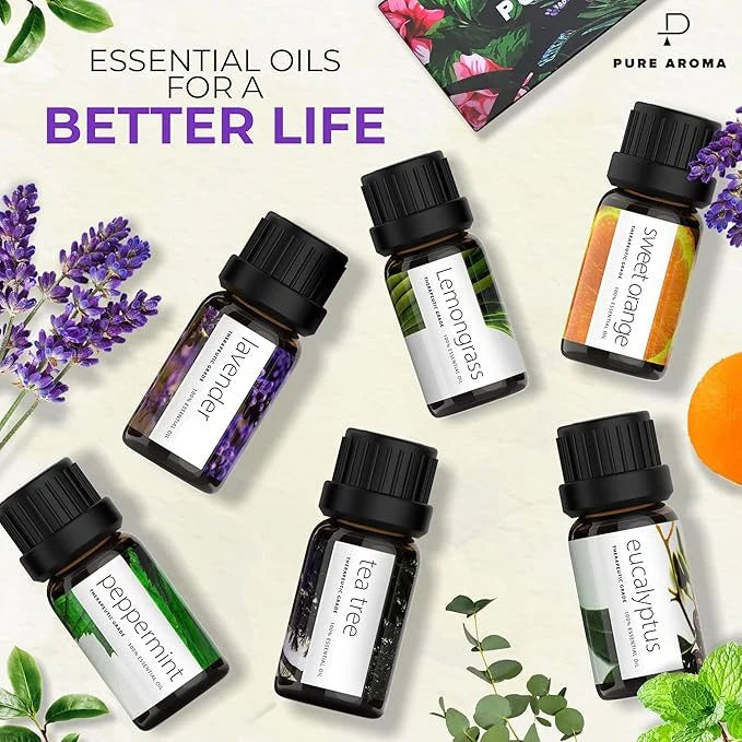 Pure Natural Aromatherapy Essential Oils 6 pcs
