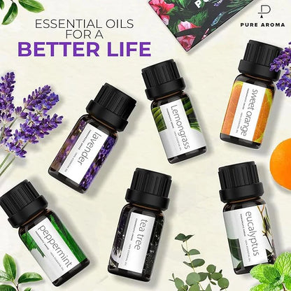 Pure Natural Aromatherapy Essential Oils 6 pcs