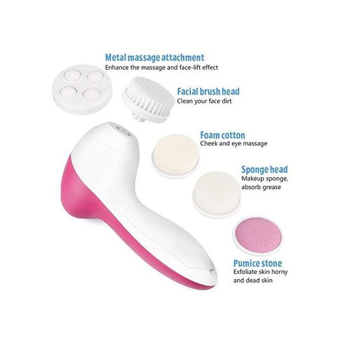 5-in-1 Facial Cleansing Brush – Deep Clean, Exfoliate & Massage