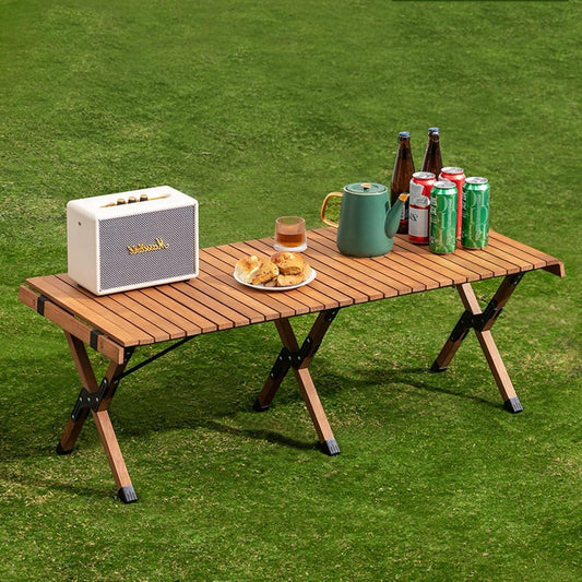 Foldable Camping/ Picnic Table With 4 chairs and storage box