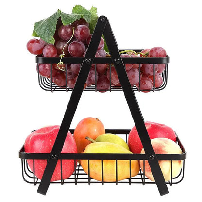 2 Tier Countertop Fruit Basket, fruit organizer. Detachable