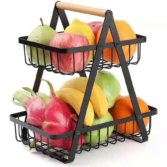 2 Tier Countertop Fruit Basket, fruit organizer. Detachable