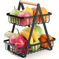 2 Tier Countertop Fruit Basket, fruit organizer. Detachable