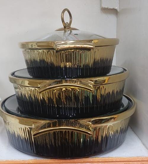 Gold and black high quality Chaffing dishes