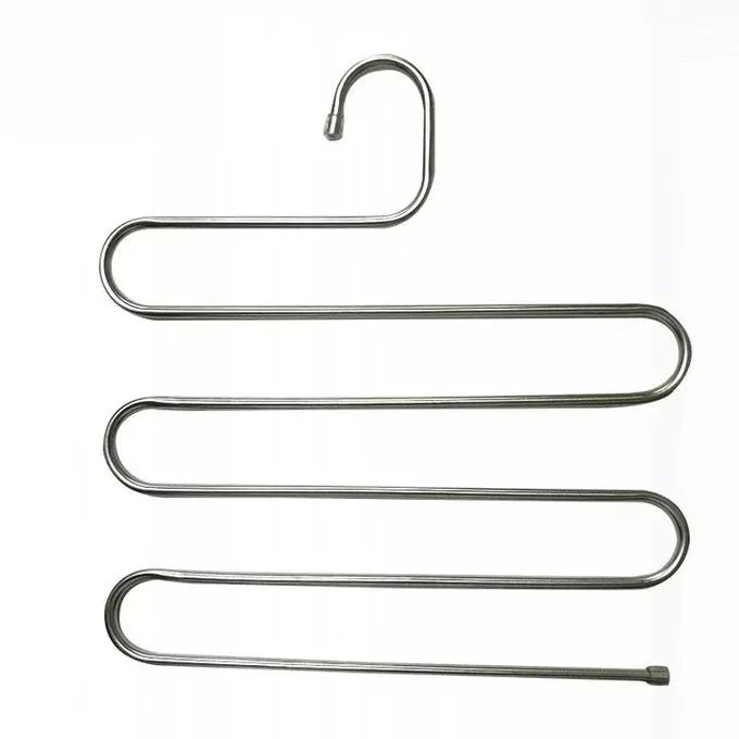 3pcs Multifunctional Stainless Steel Trouser Hanger 5 Layers