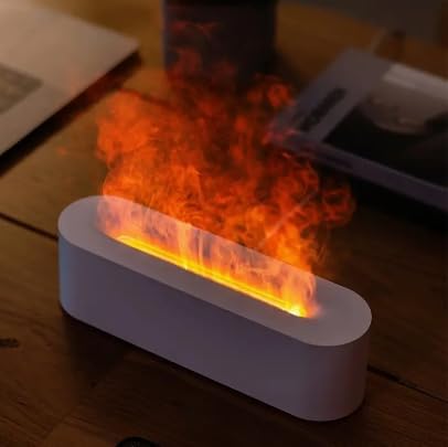 Air Humidifier/Flame Aromatherapy Diffuser Quiet  with USB