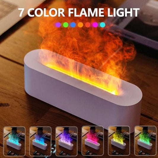 Air Humidifier/Flame Aromatherapy Diffuser Quiet  with USB