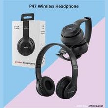 P47 Wireless Bluetooth Headphones with Mic – Foldable Over-Ear Headset for Music, Calls & Travel