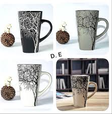 Large Ceramic Tree Mug – Unique & Artistic Coffee Cup with Nature-Inspired Design