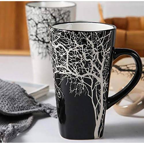 Large Ceramic Tree Mug – Unique & Artistic Coffee Cup with Nature-Inspired Design