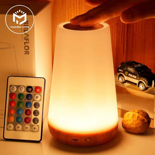 13 Colour Rechargeable LED Night Light with Remote – Customizable Mood Lamp
